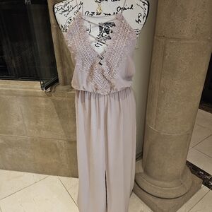 Wayf Blush Lace Detail Dress